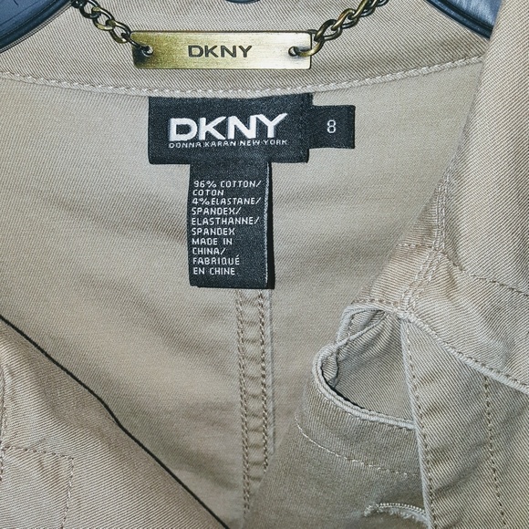 DKNY VINTAGE LONG TAN TRENCH COAT - Picture 6 of 8